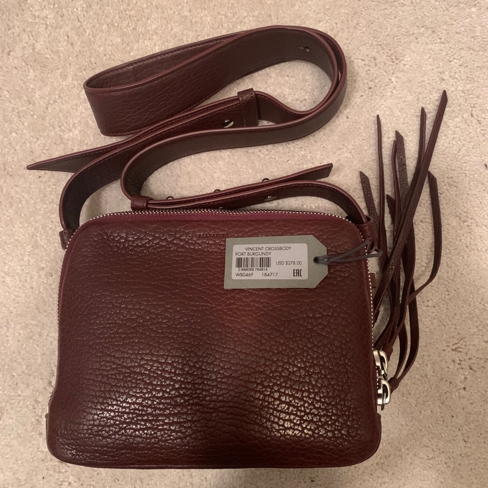 BNWT - ALL SAINTS Vincent Crossbody Oxblood Color